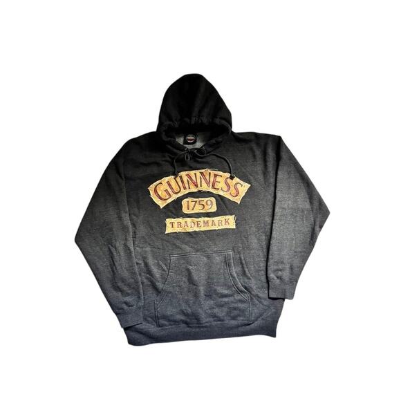 Guinness 1759 Trademark Gray Hoodie Pullover Sweatshirt Men’s XL Unisex - Picture 12 of 16